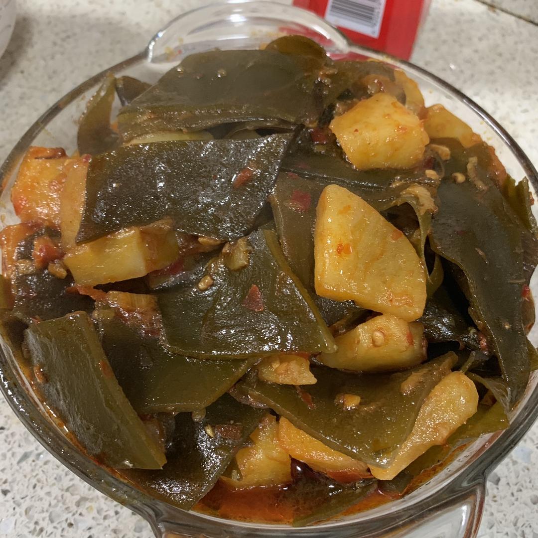 烧土豆海带