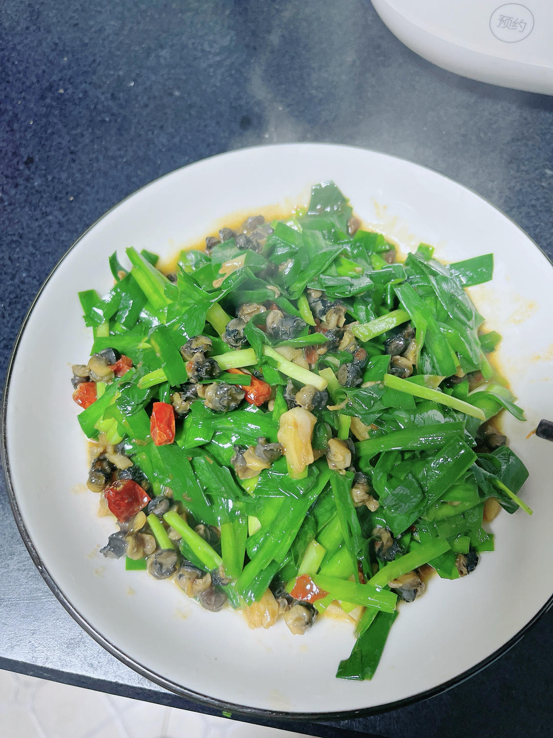 螺蛳肉炒韭菜
