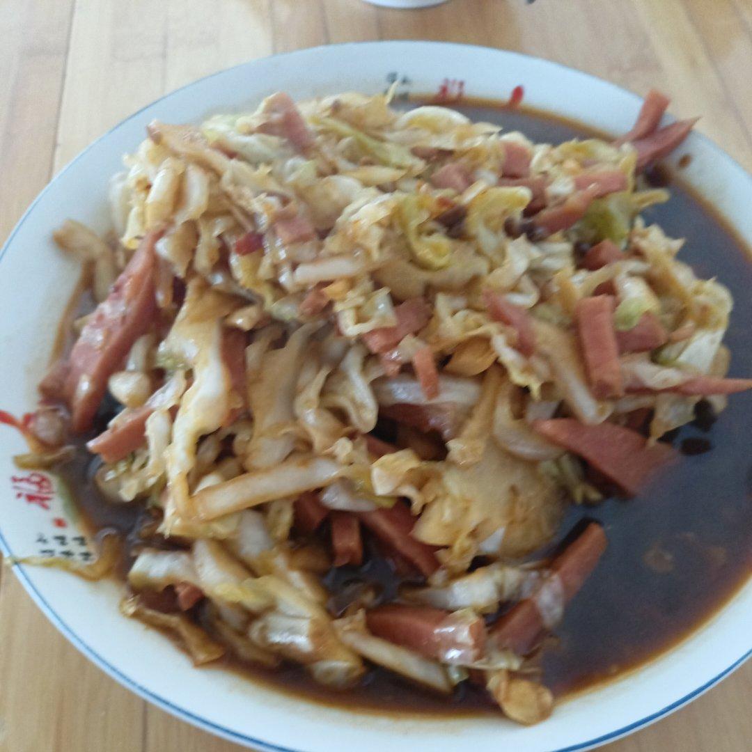 包菜炒肉