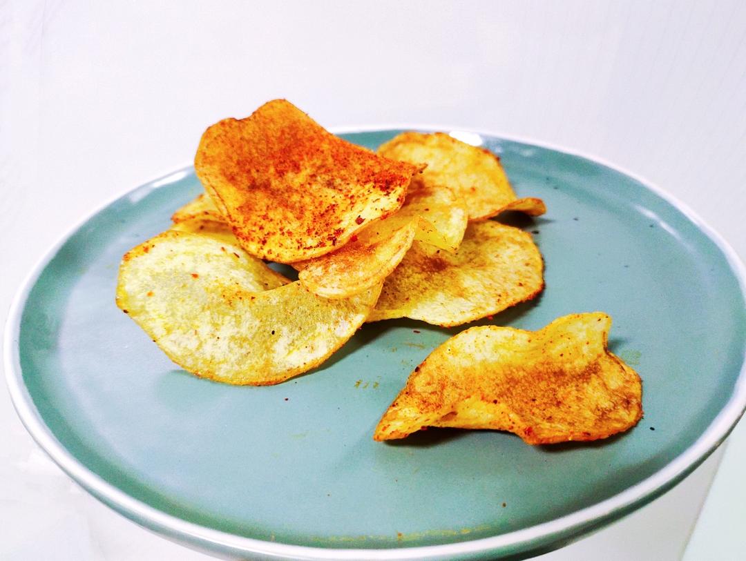 97焦香酥脆～自制薯片,嘎嘣脆秒杀膨化薯片