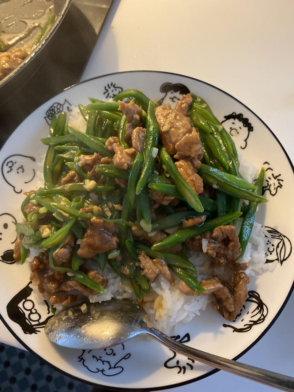 豆角肉丝饭