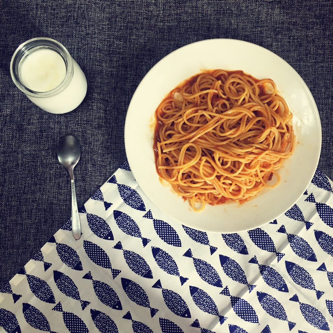 muji蟹味蕃茄奶油意面