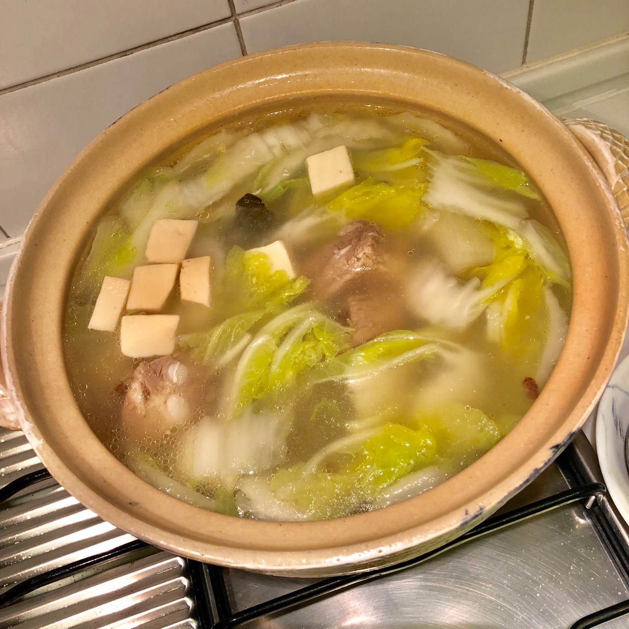 白菜豆腐排骨汤