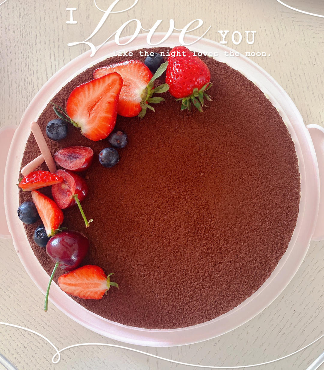 抹茶、可可巧克力慕斯（八寸）