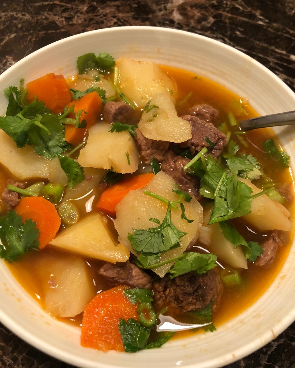 土豆番茄牛腩汤