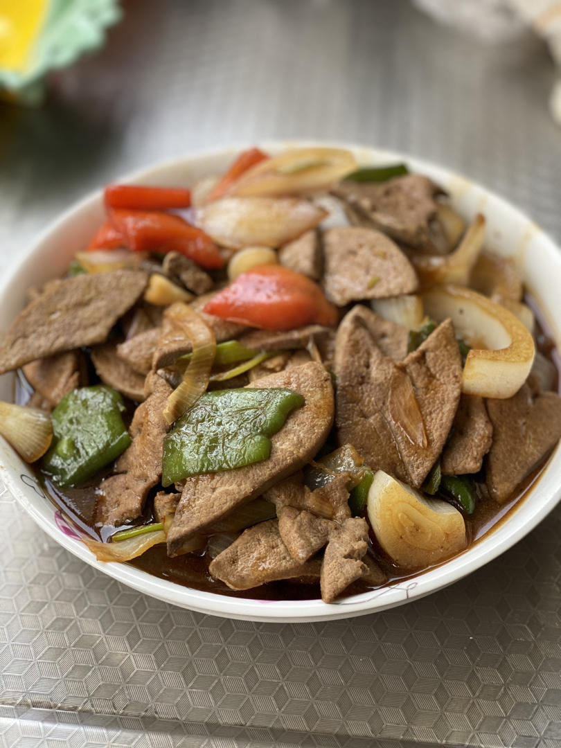 爽滑鲜嫩的【爆炒猪肝】不柴不粉无腥味！