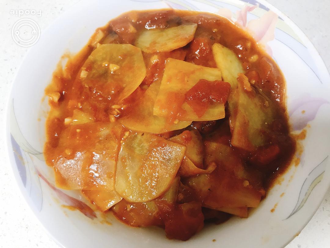 西红柿炒土豆片的做法