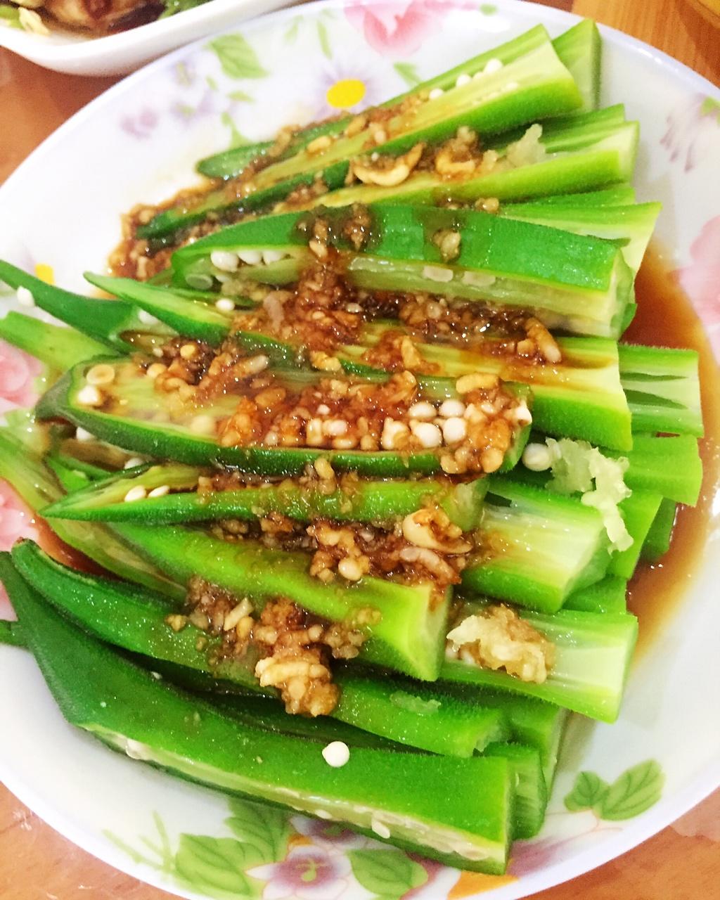 雪芜殇做的蒜蓉秋葵