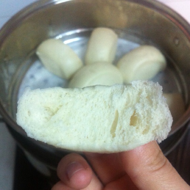 面包机版超松软牛奶馒头