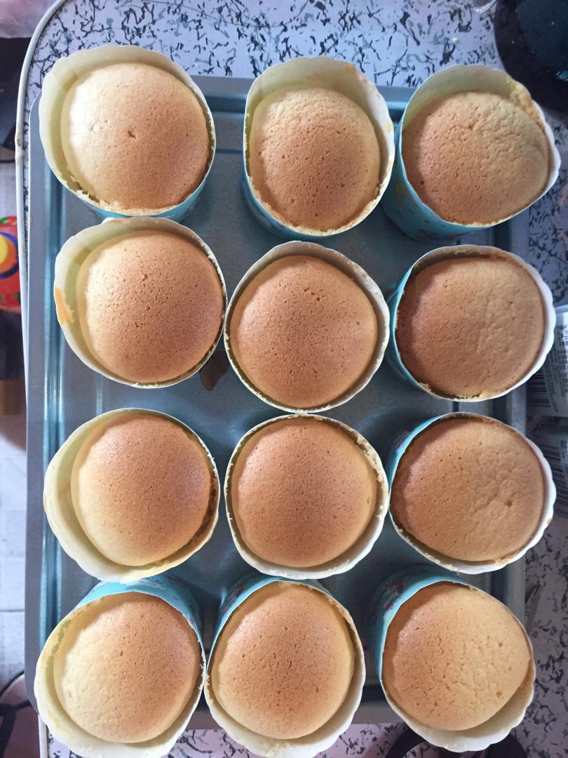 纸杯蛋糕 8寸戚风蛋糕的量