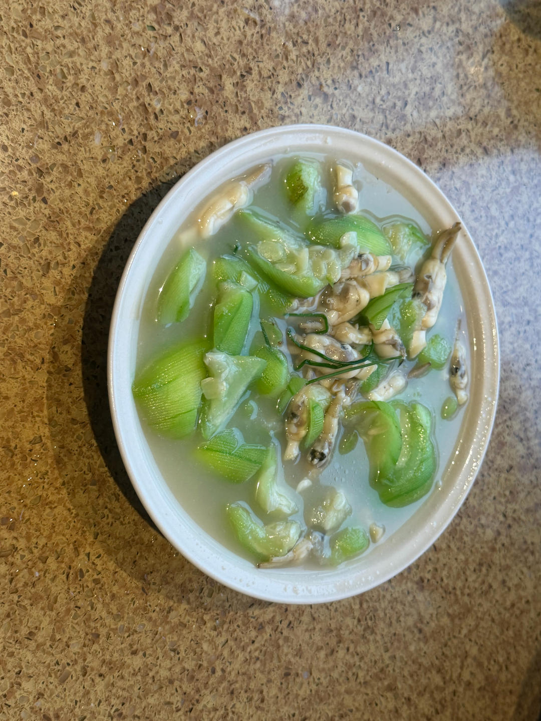 丝瓜炒蛏子