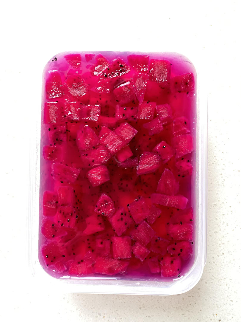 零失败的火龙果果冻~白凉粉版，简单易操作