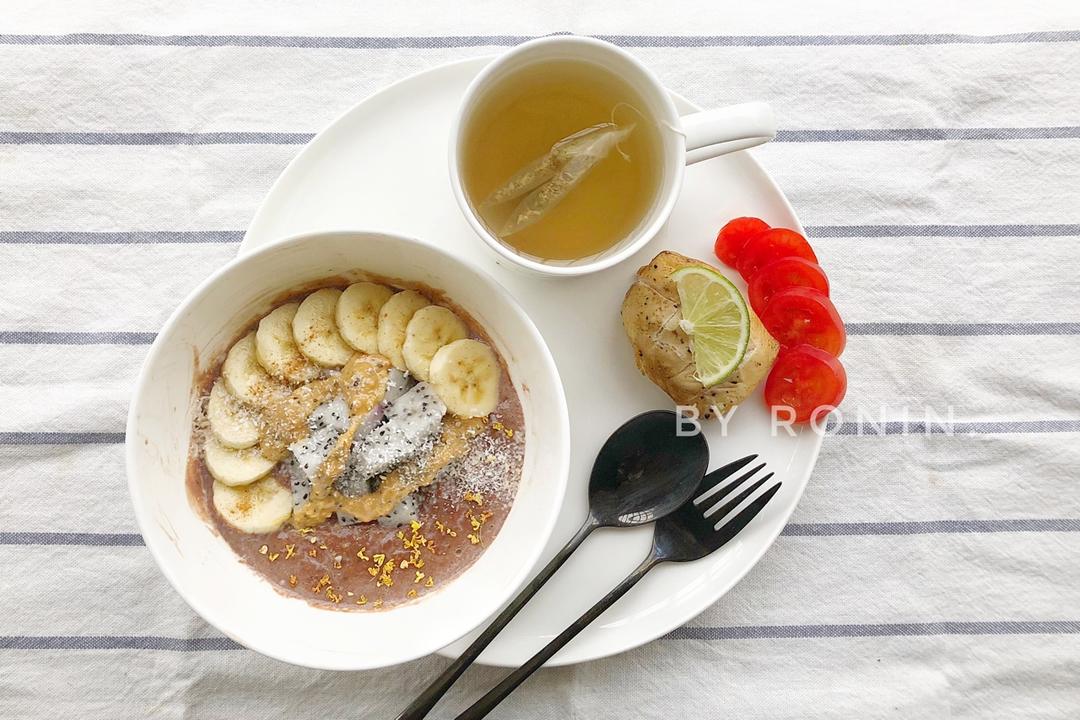 长腿欧尼的低脂早餐