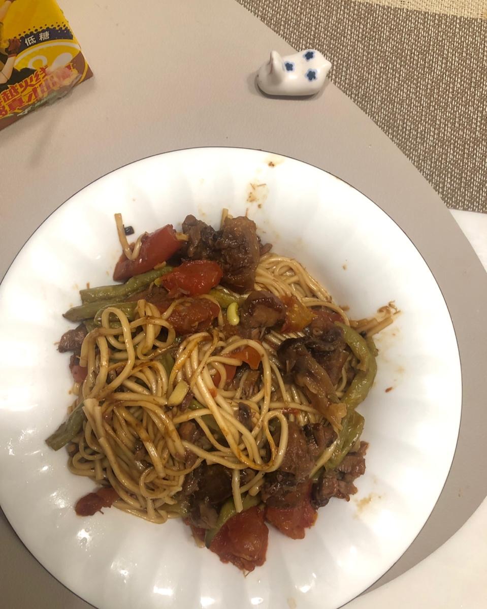 堂妈小厨——豆角番茄焖面