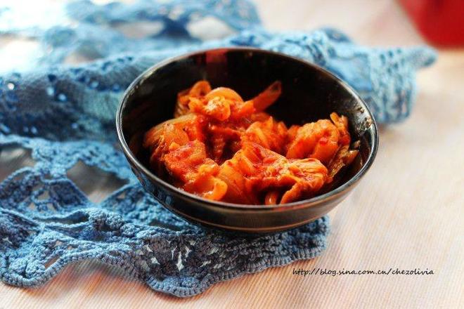 韩式泡菜炒五花肉的做法