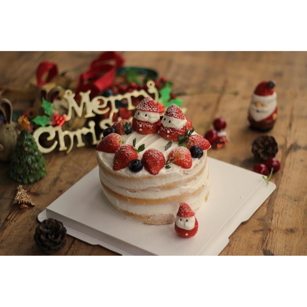 圣诞呆萌裸蛋糕