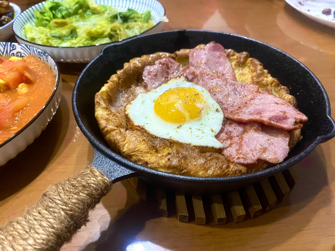 🥓Dutch Baby | 咸口培根太阳蛋荷兰松饼