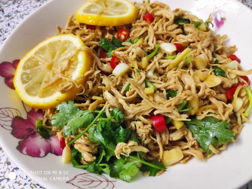 ✅ 第6道快手低脂菜✨清爽美味的柠檬鸡丝🍋鸡胸肉满分吃法💯