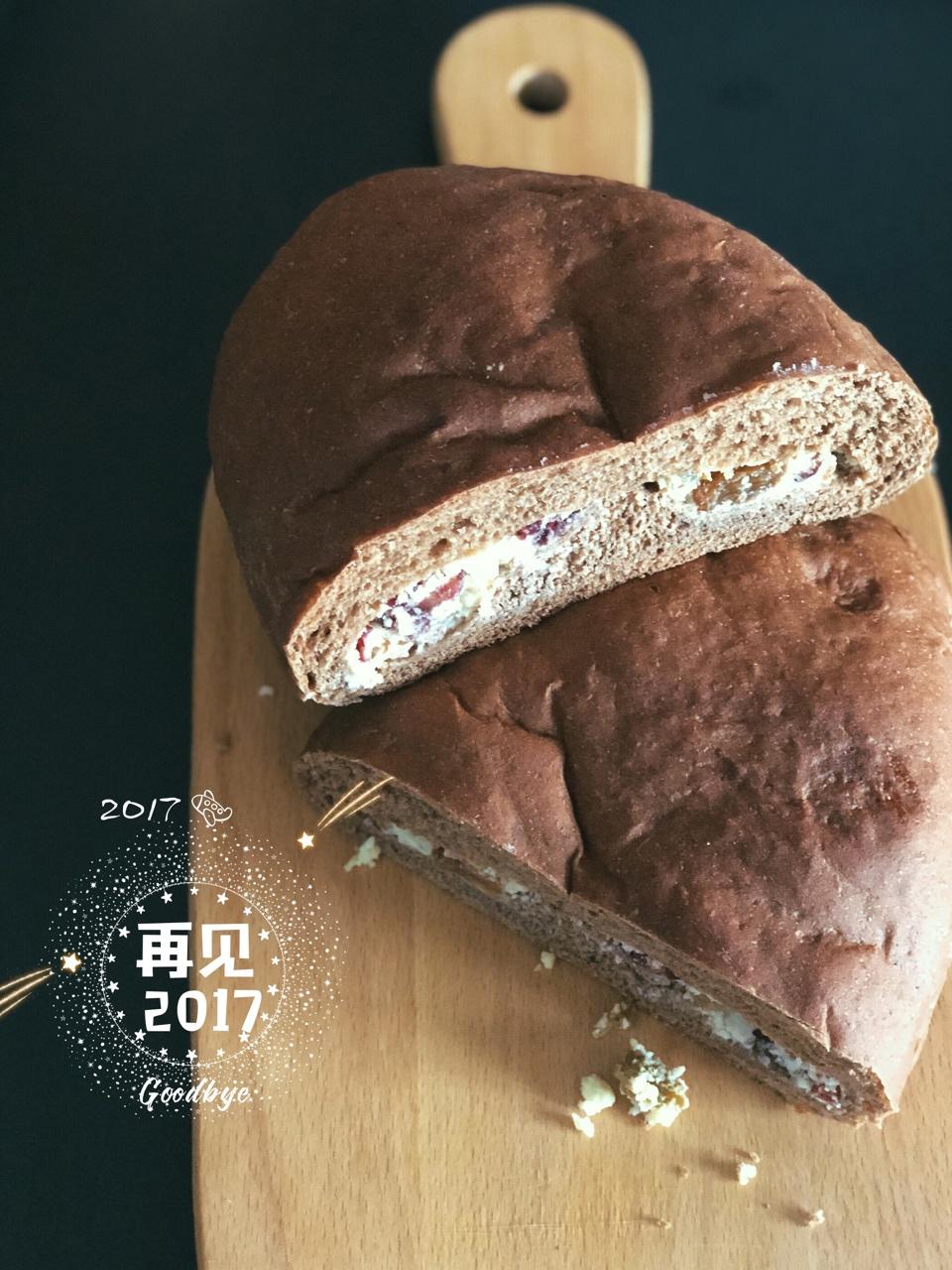 全麦可可奶酪软欧包