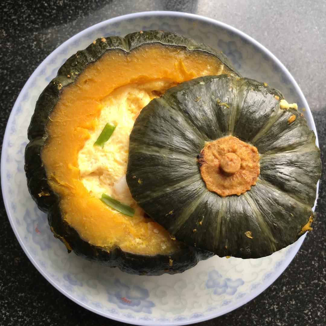 贝贝小南瓜蛋羹的做法
