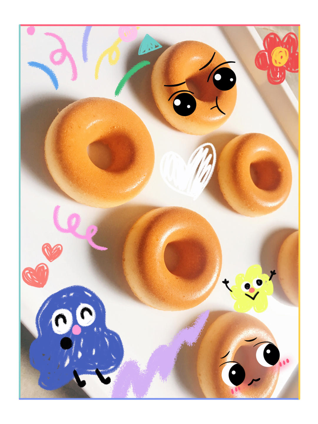 足球海绵蛋糕甜甜圈蛋糕的做法 步骤19