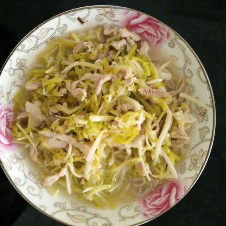 韭黄炒肉丝