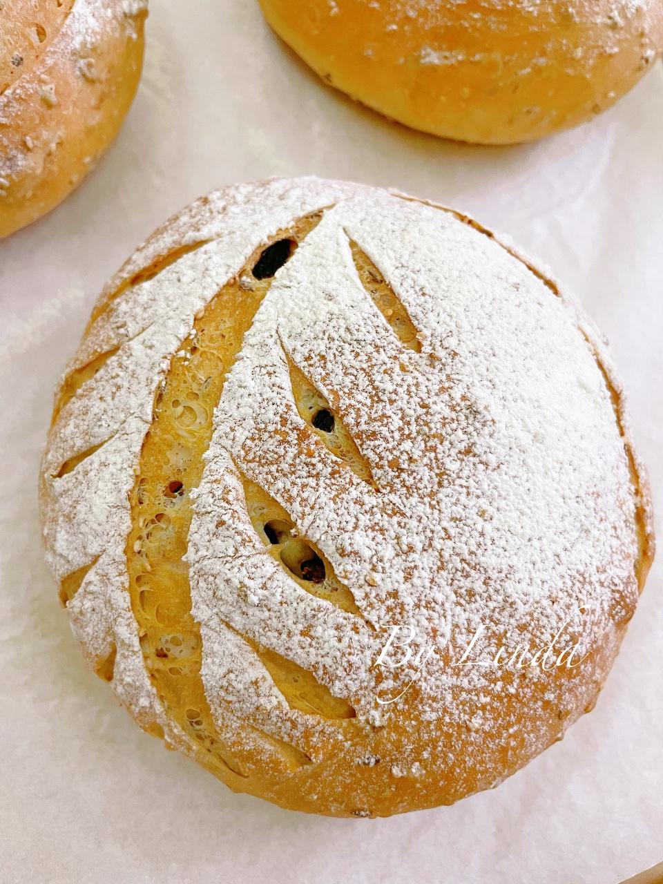 红糖版亚麻籽欧包