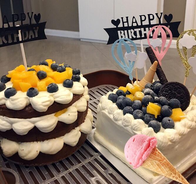 【零失败】不会裱花没关系的水果裸蛋糕 芒果裸蛋糕 完美戚风胚