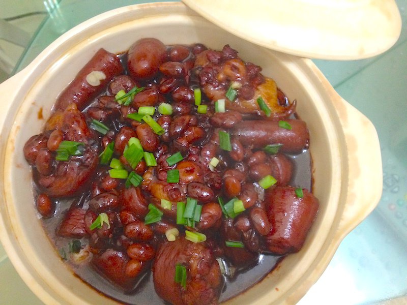 黄豆焖猪尾