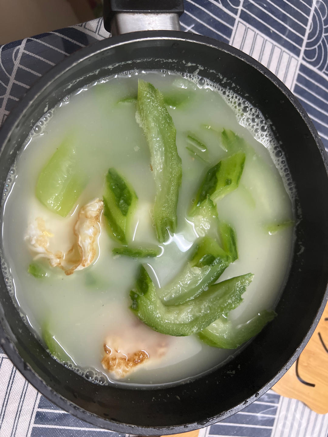 低脂丝瓜鸡蛋汤