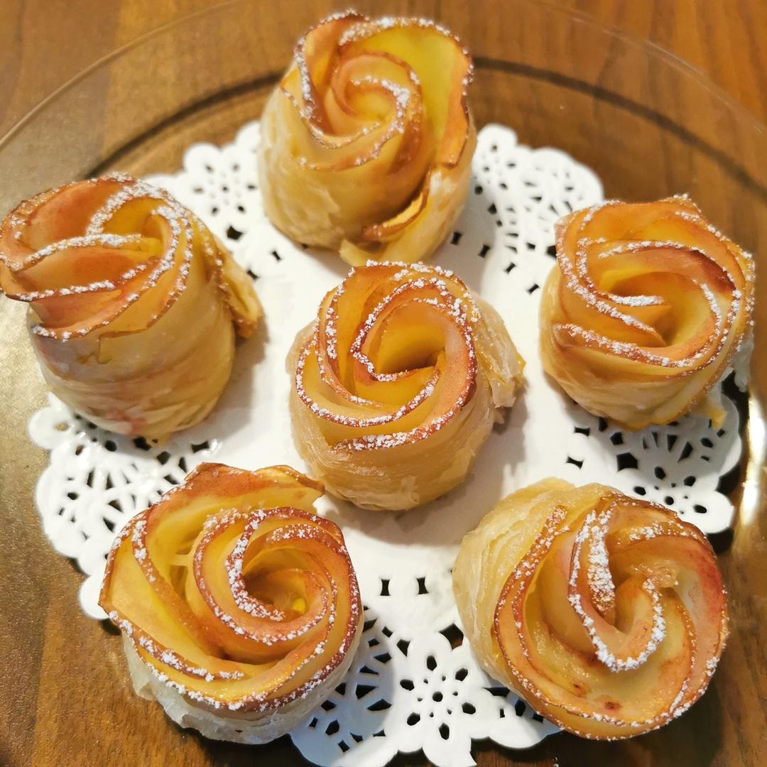 苹果玫瑰塔（手抓饼版）