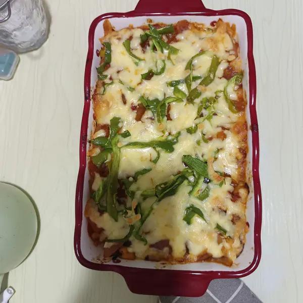 好吃到舔盘的番茄芝士焗饭（烤箱版）