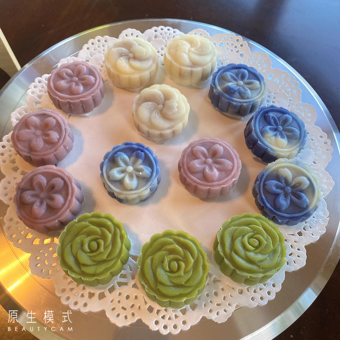 免蒸免烤㊙️简单易学丨超美青花瓷冰皮月饼