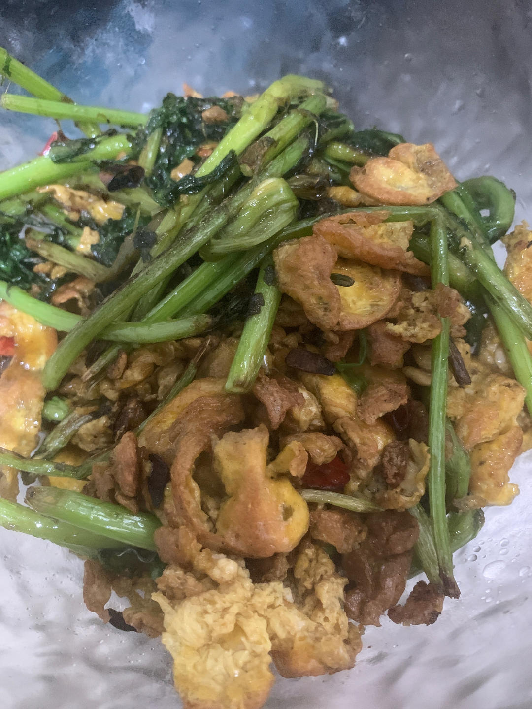 茼蒿炒鸡蛋