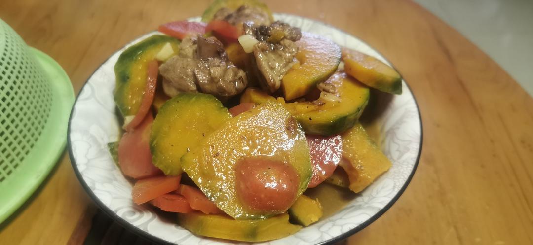 简单午餐——南瓜煮鸡腿