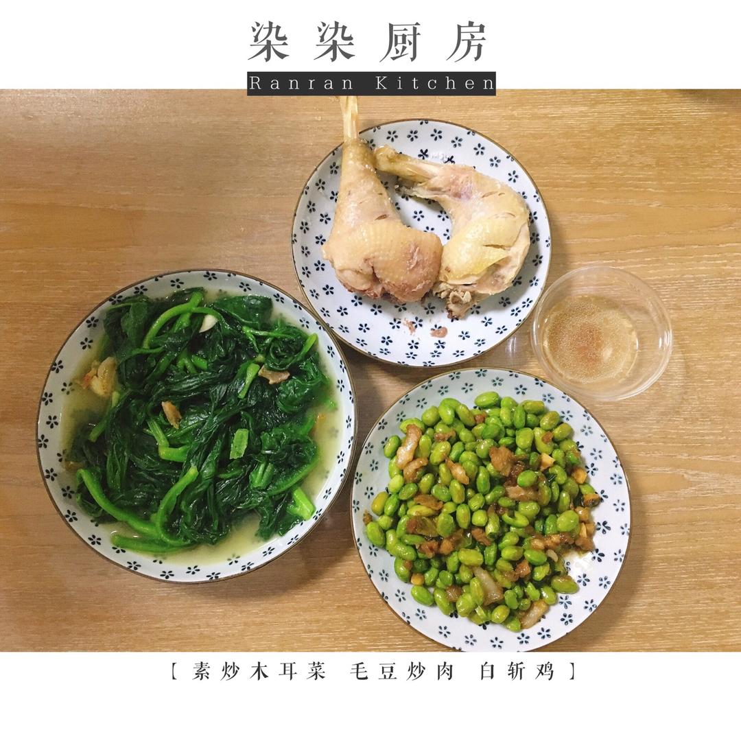 毛豆炒肉