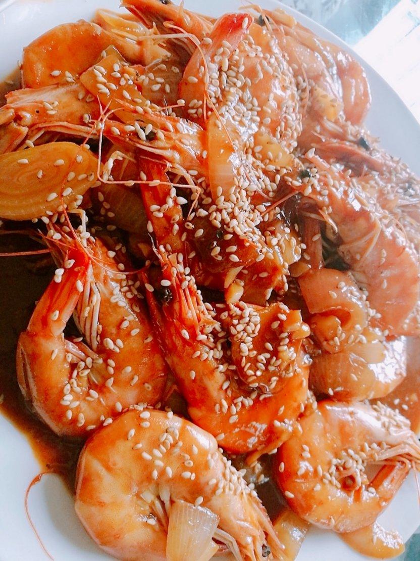 简单的番茄大虾