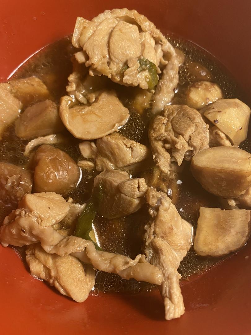 【栗子烧鸡】鸡肉都给你吃，栗子归我~
