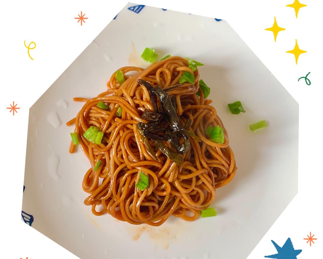 只需三步的葱油拌面