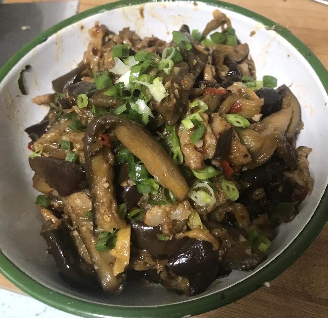 酱爆肉末茄子