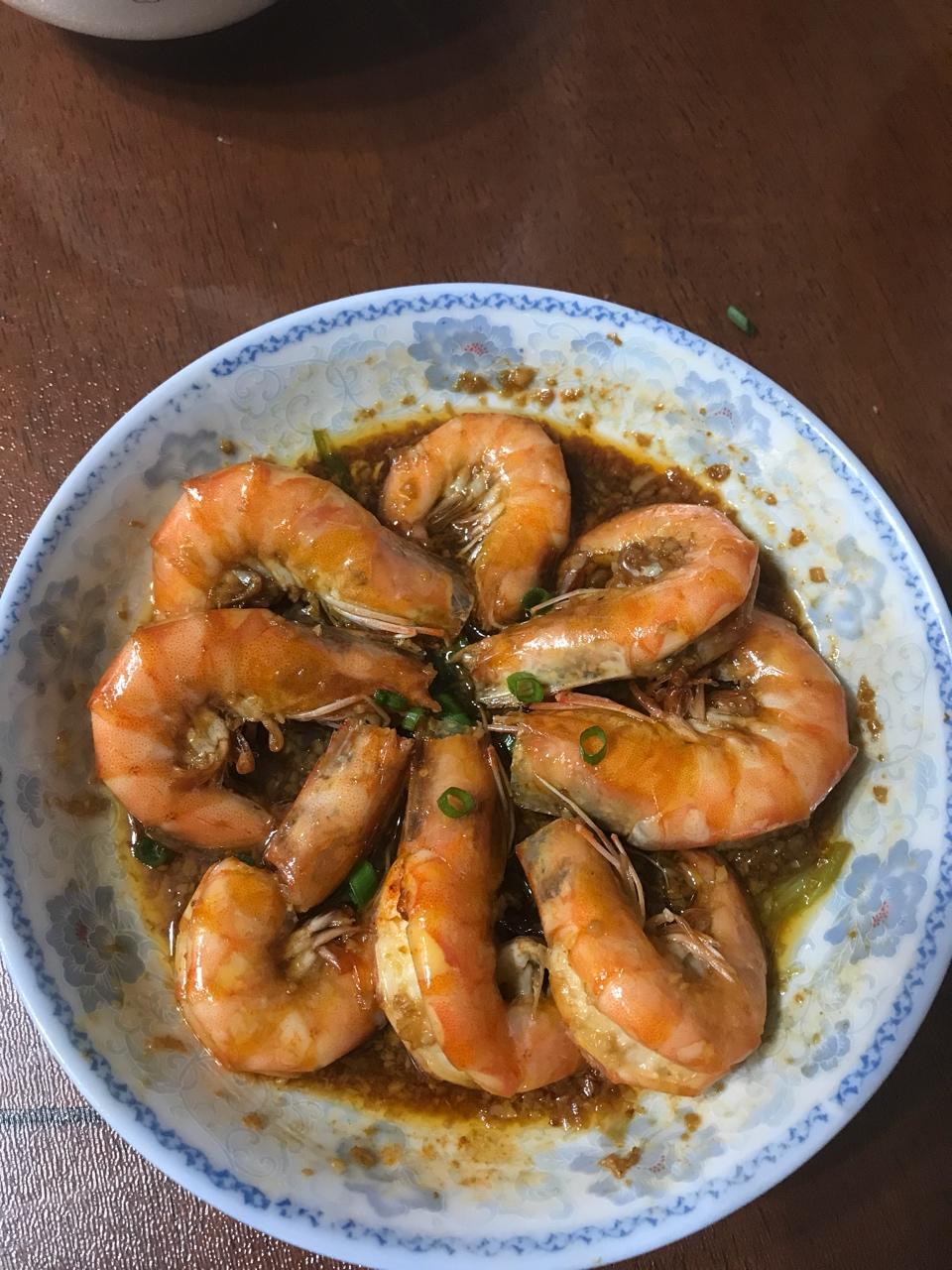 蒜蓉蒸虾