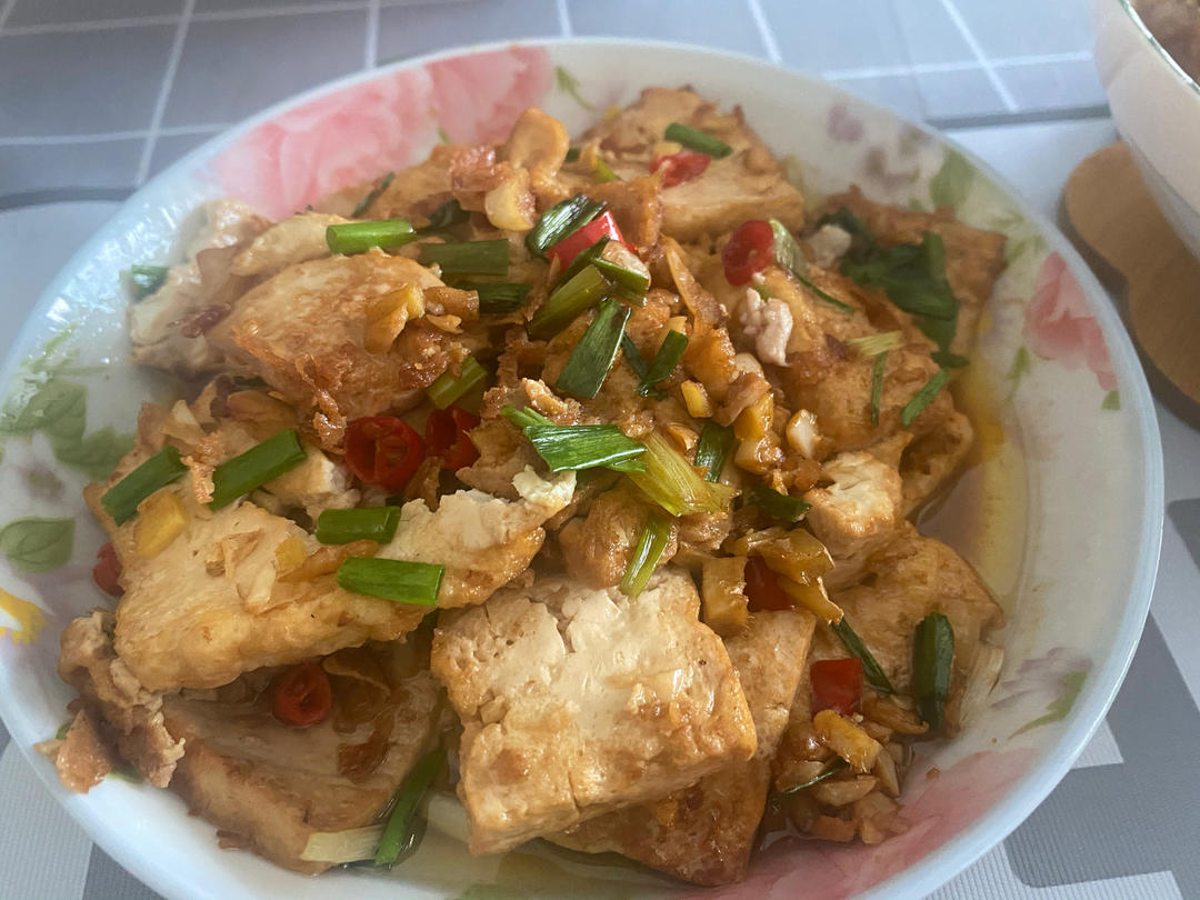 蒜香煎豆腐 炒鸡无敌美味