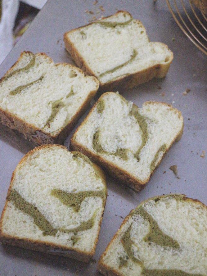 抹茶奶酥吐司