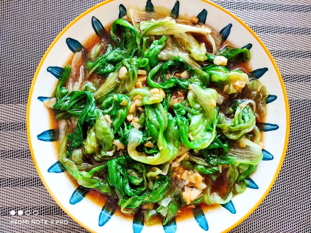 白灼西生菜