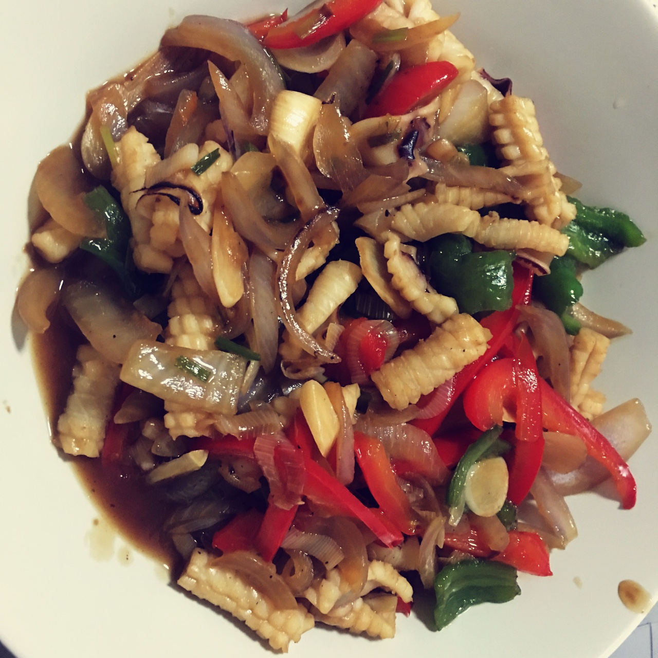 青格尔尔做的酱烧目鱼花