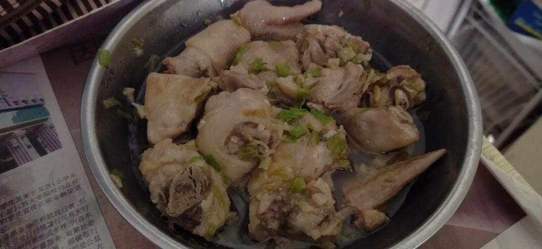 姜葱蒸鸡
