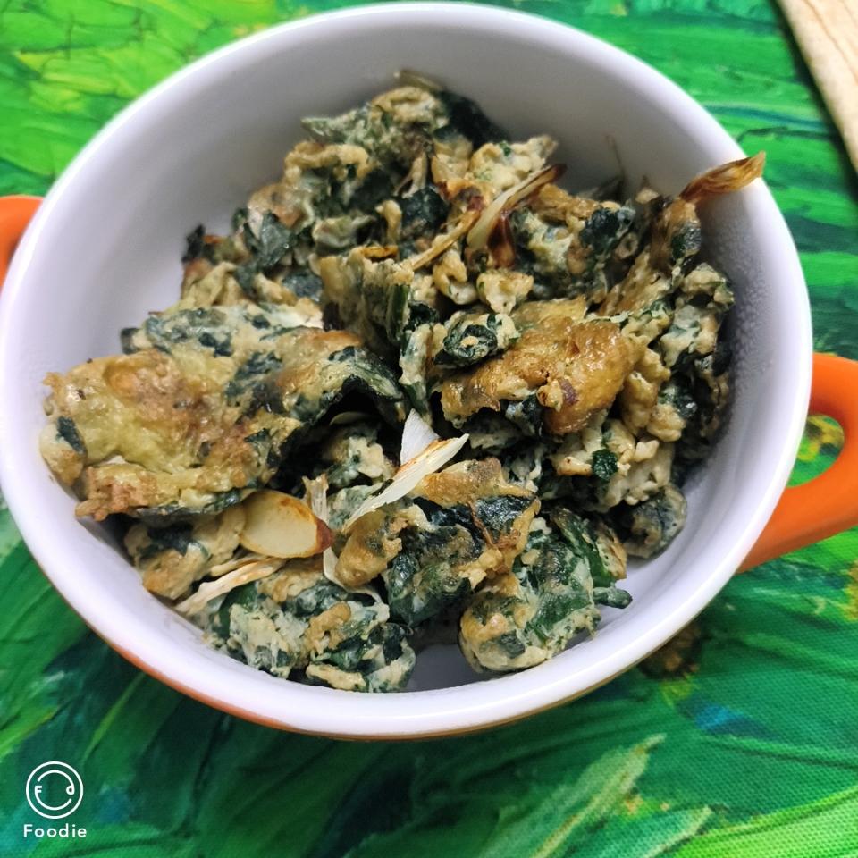 紫苏叶炒鸡蛋