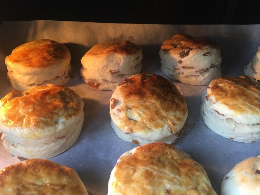 【司康控】无泡打粉的蔓越莓司康