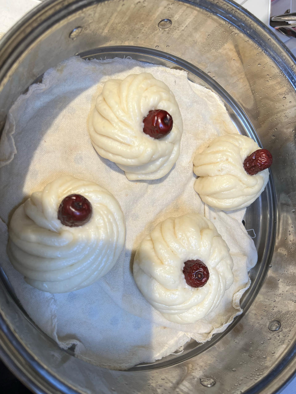 枣花馒头 造型馒头 好看又好吃 附细节视频详解