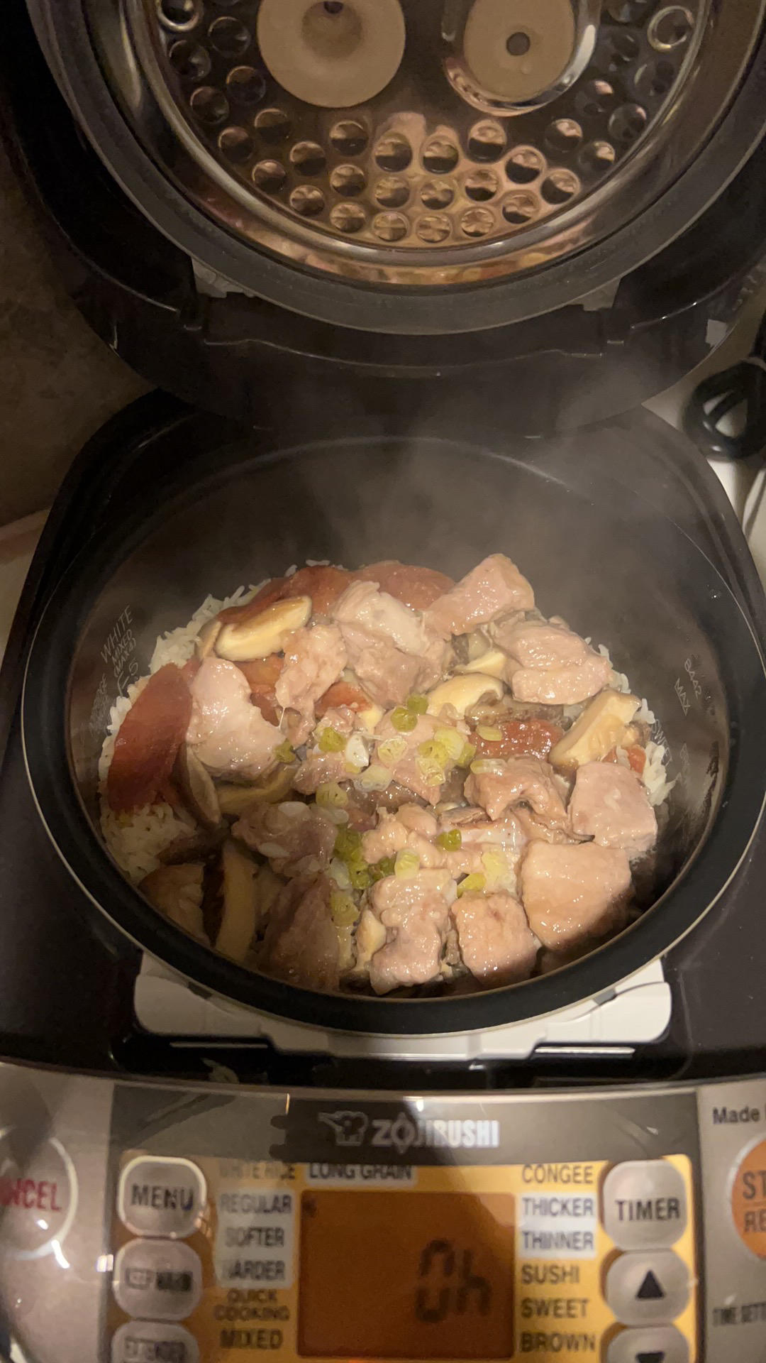 快手电饭煲排骨煲仔饭